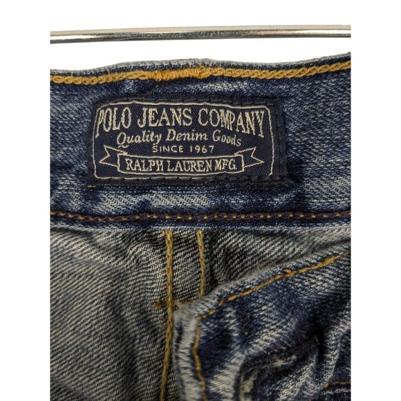 Polo Jeans Company Ralph Lauren Men 40x32 Blue Whiskered Faded Medium Wash Denim - Picture 8 of 10